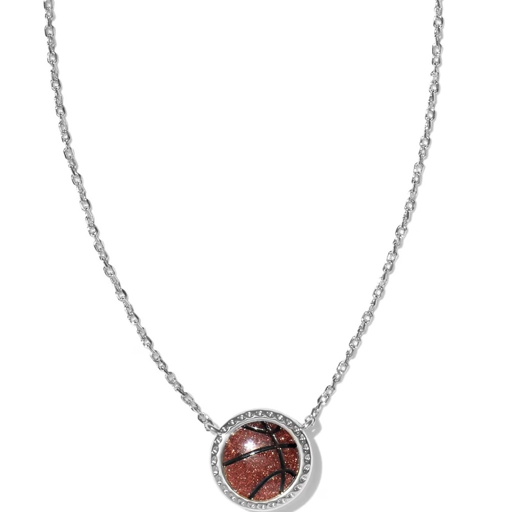 Kendra Scott Basektball Necklace (silver)